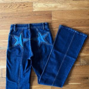 NWOT We The Free Firecracker Flare Jeans in Texas Tux 26